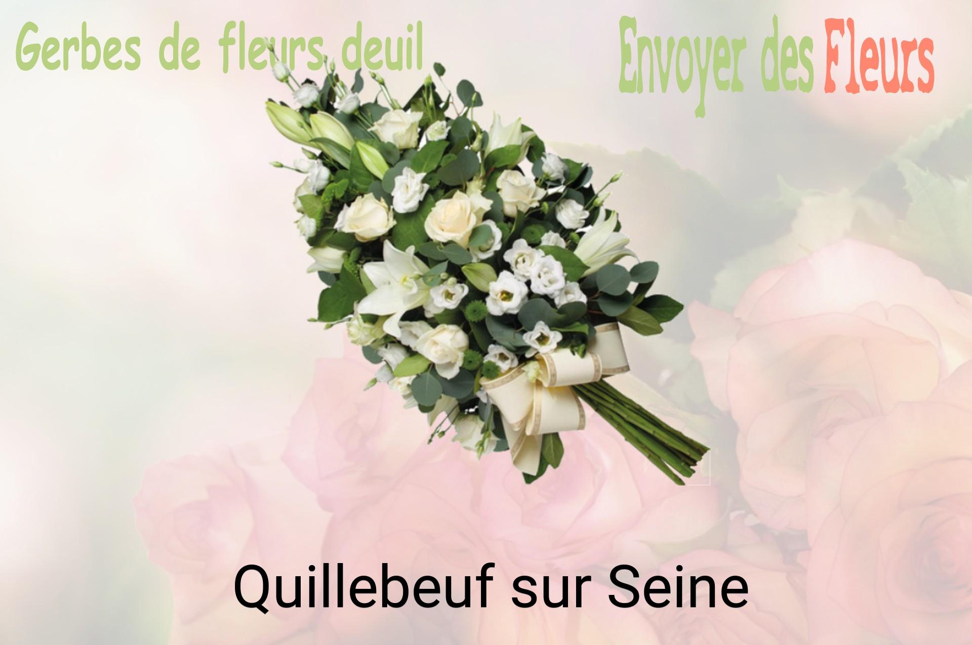 Gerbe de fleurs de deuil livrée à Quillebeuf-sur-Seine